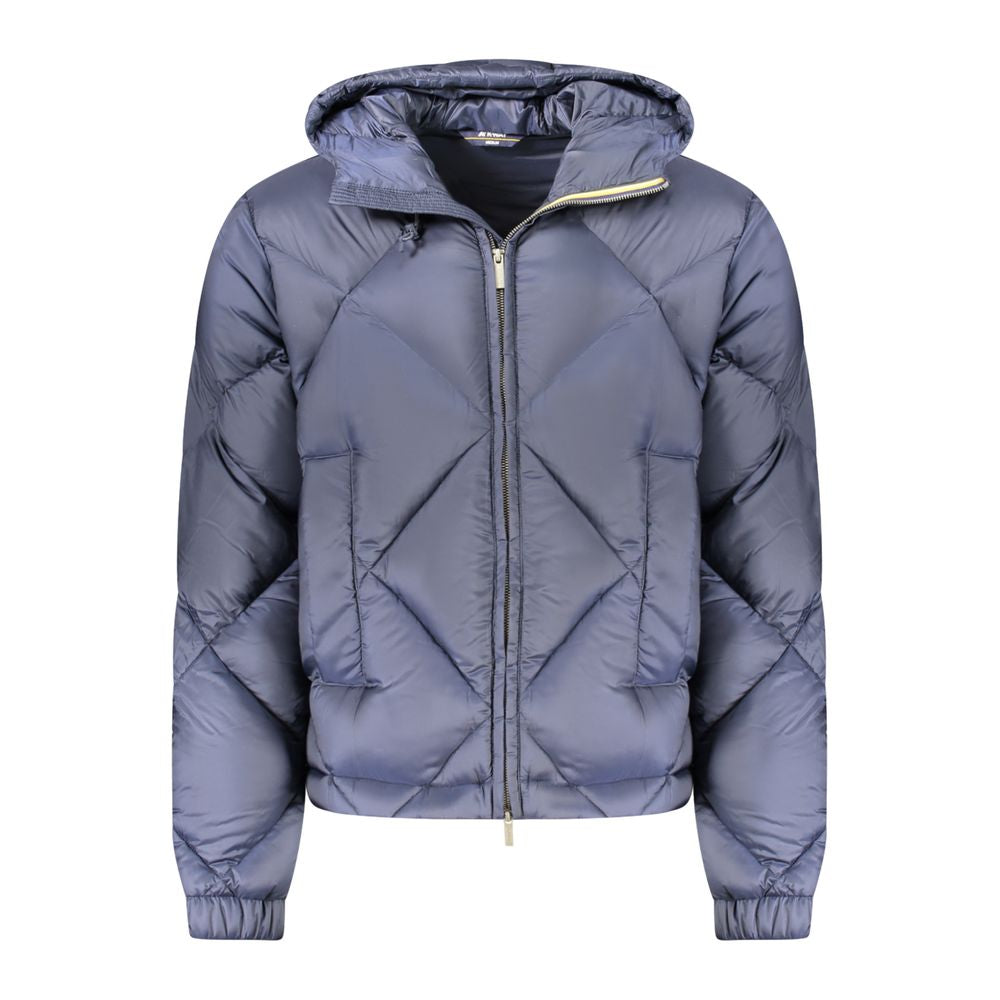 K-WAY Blue Polyester Men Jacket