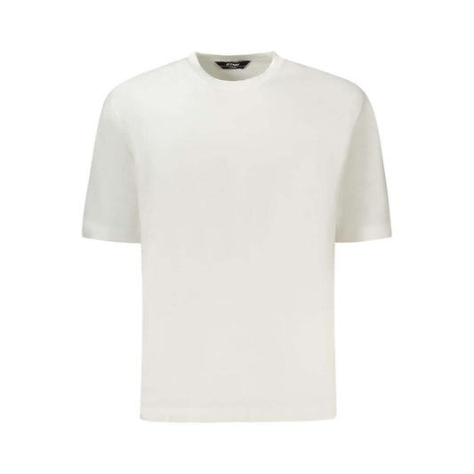 K-WAY White Cotton Sweater, crew neck short sleeved t-shirt with logo