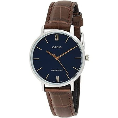 CASIO COLLECTION Mod. MINIMAL, LEATHER - BLACK