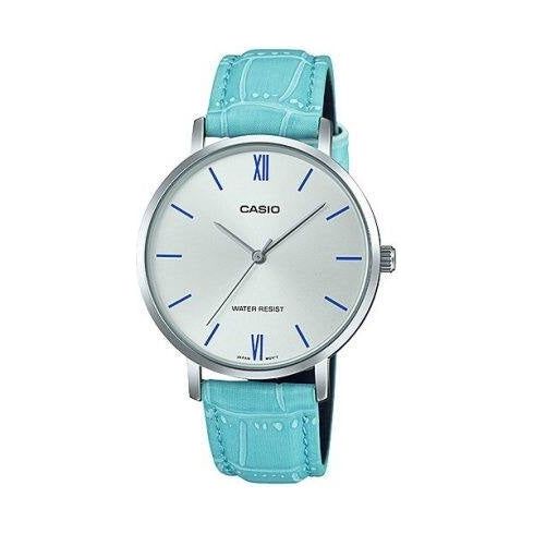CASIO COLLECTION Mod. MINIMAL. LEATHER - ARGENTEE LTP-VT01L-7B3UDF