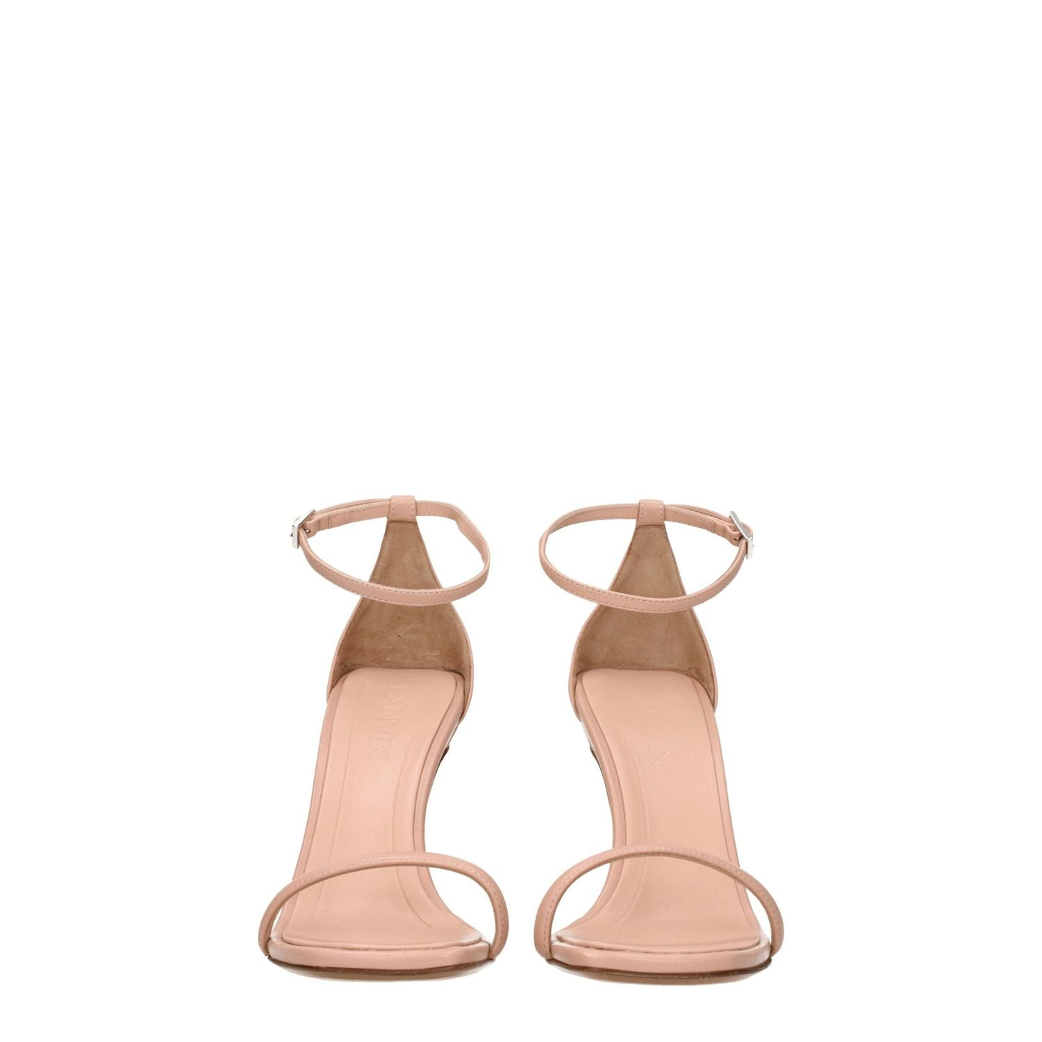 Lanvin Pink Leather Stiletto Heel Sandals