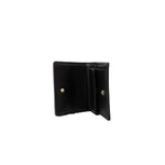 Open Love Moschino Bicolor Polyethylene Wallet showing interior detail, card slots, and sleek design.