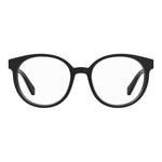 Love Moschino Black Acetate Frames stylish eyewear for women, PTT BLK color, 52/18/140 mm measurements, acetate material.