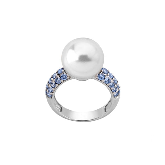 MAJORICA JEWELRY Mod. 15598.01.2.917.010.1 luxury pearl ring with gemstone embellishments