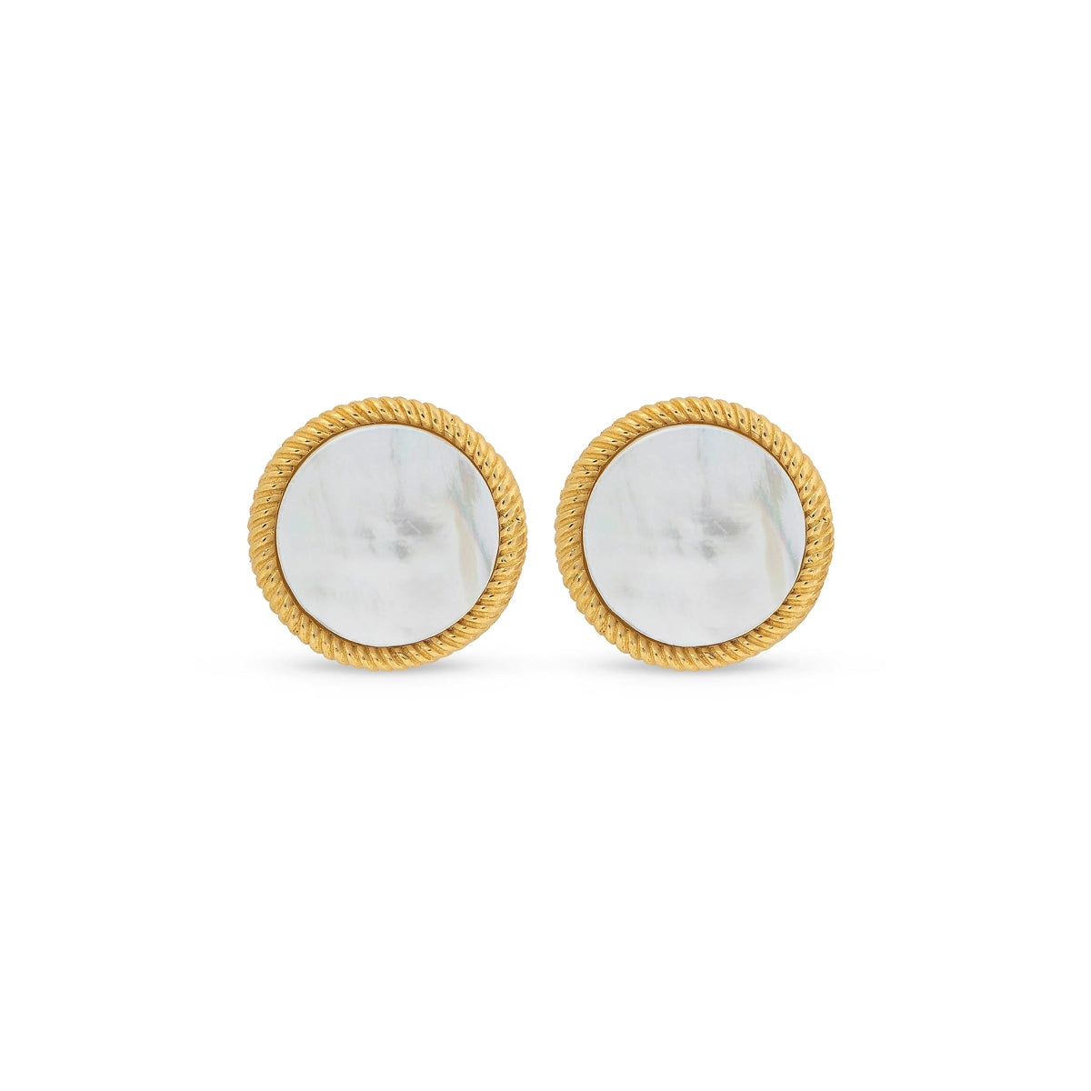 Gold and silver round earrings from MAJORICA JEWELRY Mod. 17785.00.1.E00.906.1.