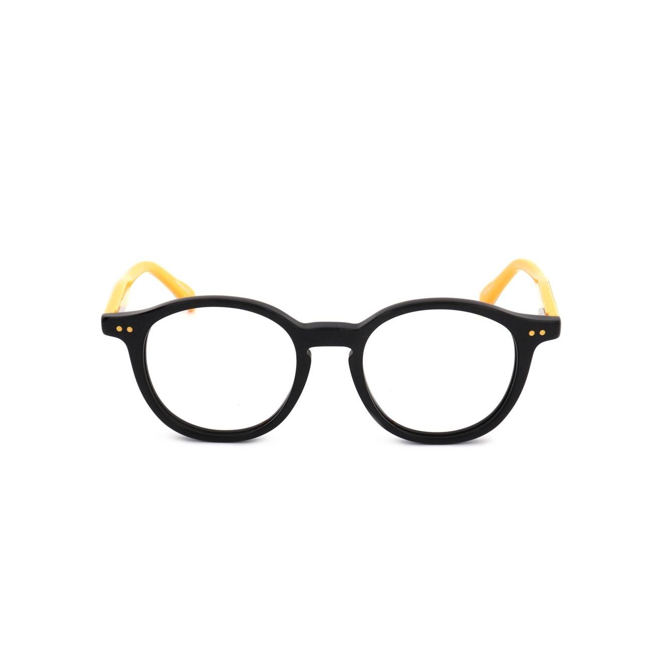 Black and yellow acetate optical frame, MINIONS MOD. MIN22022, round shape