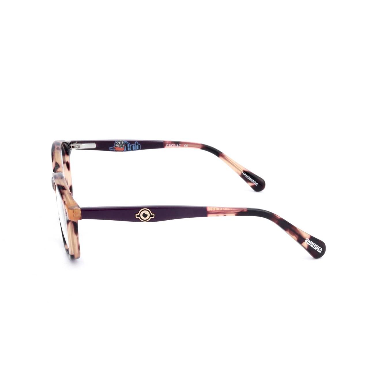 MINIONS MOD. MIN22100 optical frame in acetate material, side view showcasing design and color details.