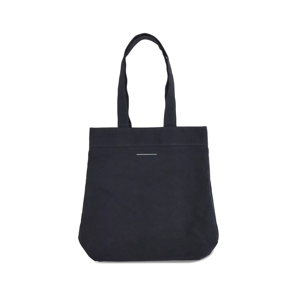 MM6 Black Cotton Shoulder Bag