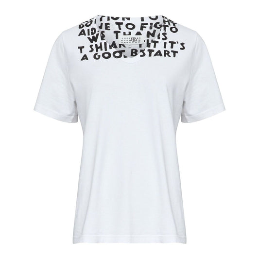 MM6 Maison Margiela T-shirts and Polos White Topwear
