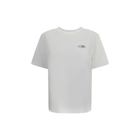 MM6 White Cotton T-Shirt MM6