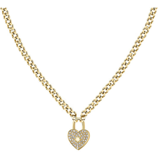 MORELLATO MOD. SABG25 silver necklace for ladies with heart-shaped pendant, elegant design, ideal jewelry accessory for women.