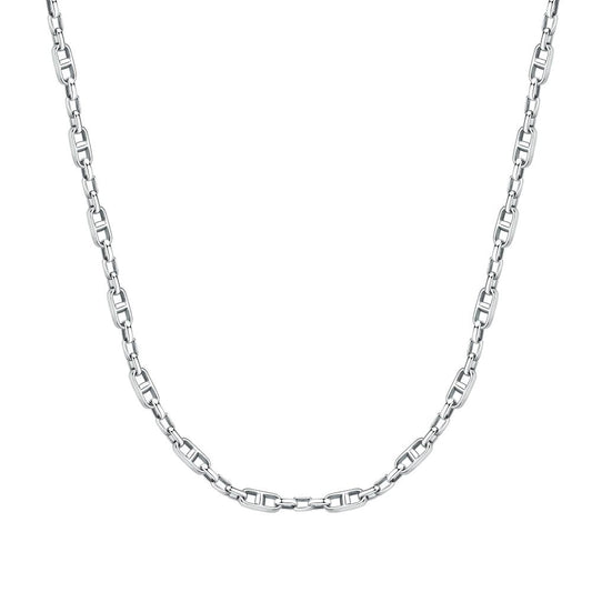 Silver necklace for gent, MORELLATO MOD. SATX19, elegant jewelry design.