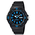 CASIO SPORT Mod. DIVER 100M quartz wristwatch, 10 ATM water resistance, resin case and strap, day & date function, official packaging