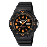 CASIO SPORT Mod. DIVER 100M men's quartz wristwatch with resin case and strap, water resistance 10 ATM, day-date function, in official box.