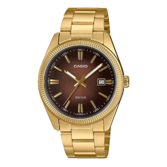 CASIO COLLECTION Mod. DATE. GOLD - BRONZE MTP-1302PGC-5AVEF