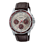 CASIO COLLECTION Mod. MULTIFUNCTION CALENDAR. LEATHER - TWO TONES MTP-1374L-7A1VDF