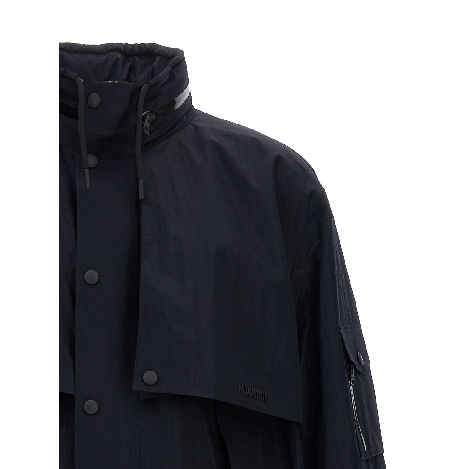 Mackage Blue Polyamide Shell Jacket