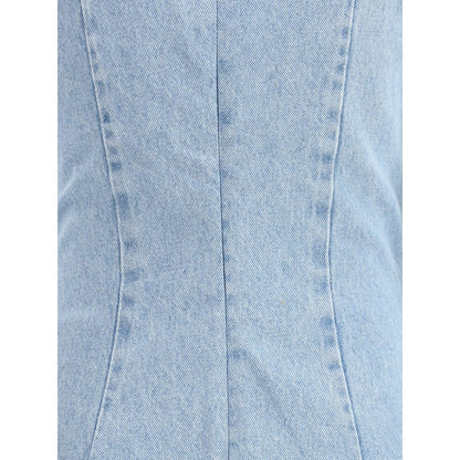 Magda Butrym Light Blue Cotton Casual Dress