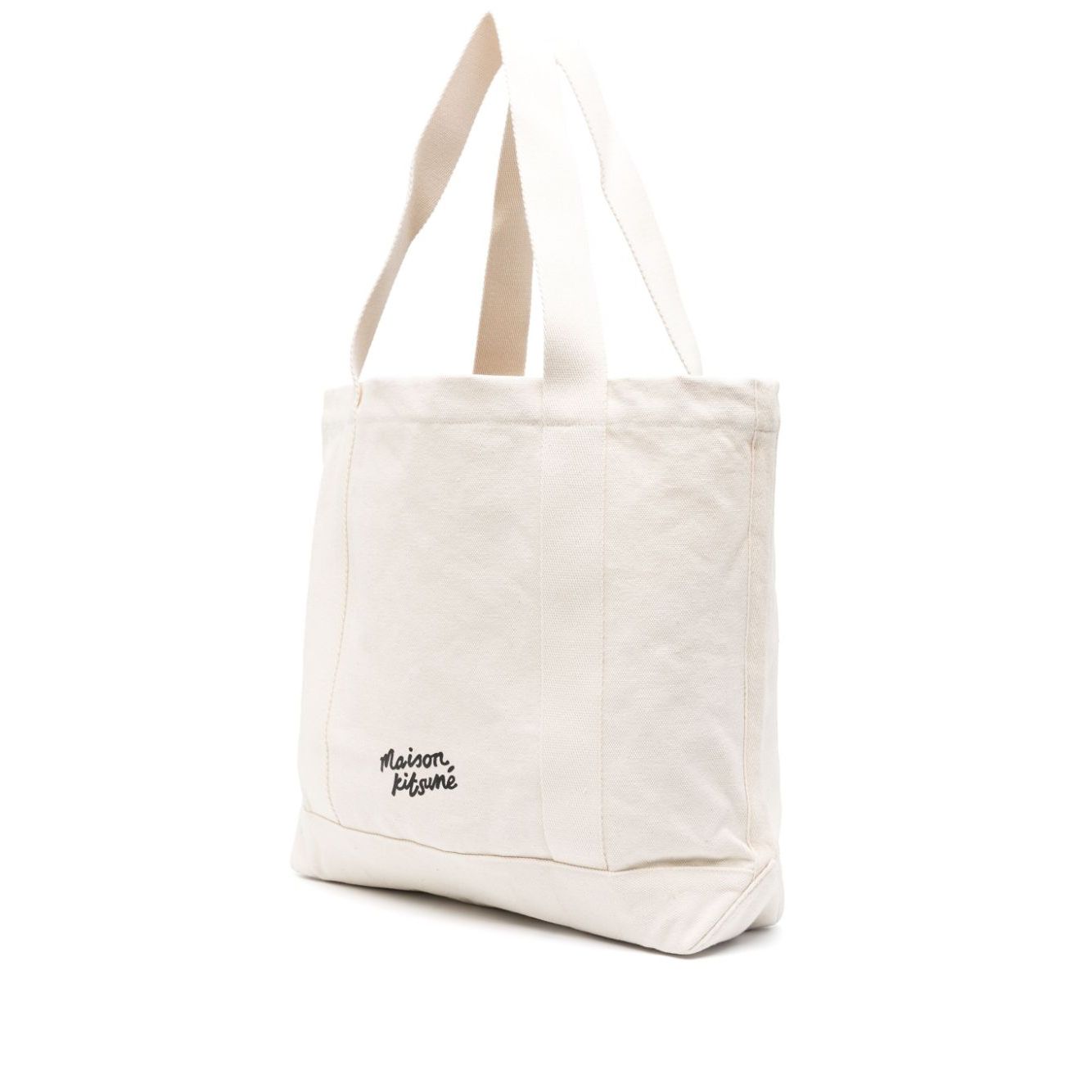 Maison Kitsuné Maison Kitsune fox head-print cotton tote