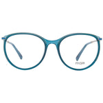 Maje Green Women Glasses Frame in full-rim round style with plastic green frame and demo lenses, perfect for women seeking stylish eyewear.