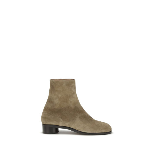Margiela Beige Leather Ankle Boots Margiela
