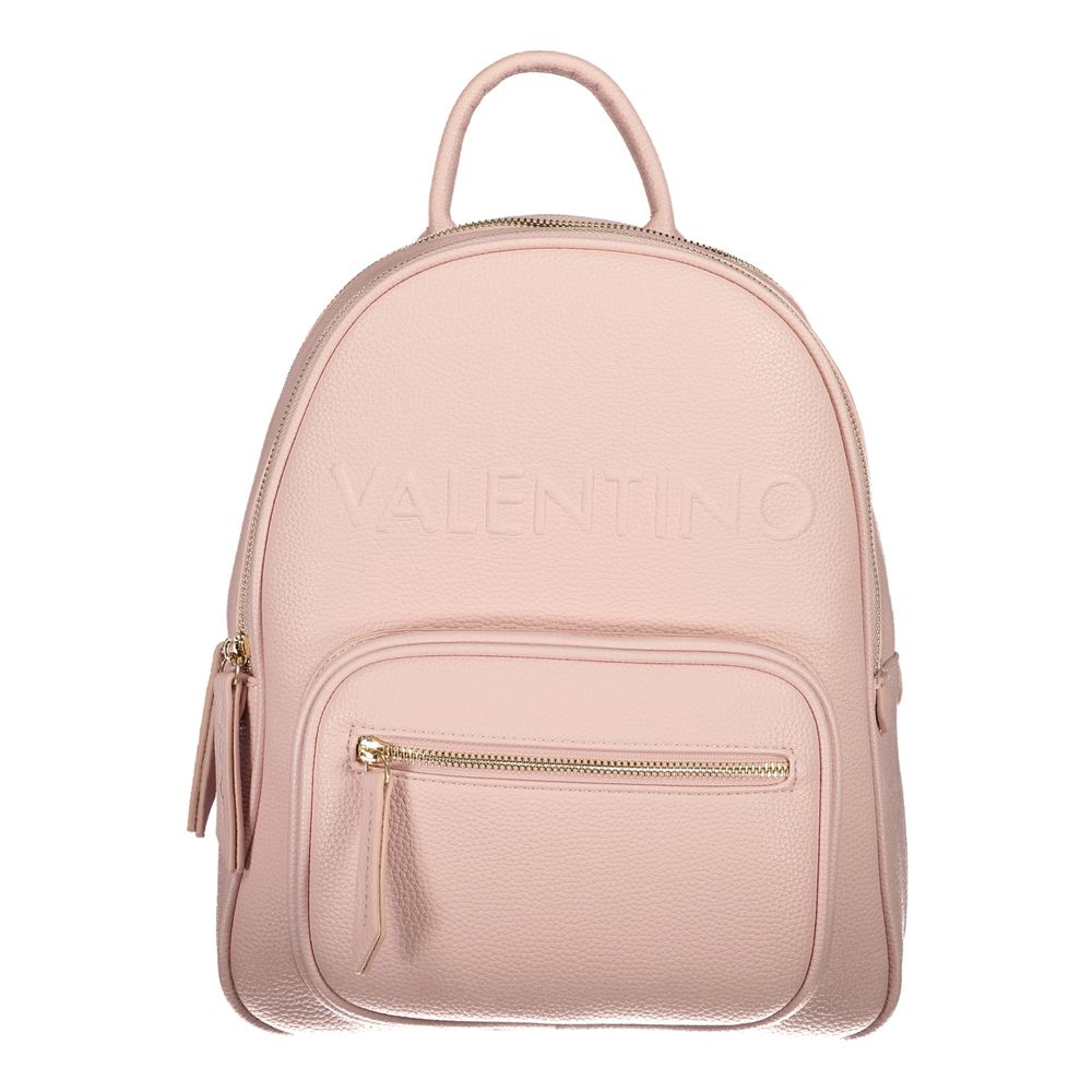 Front view with bag zipped and handles upright.