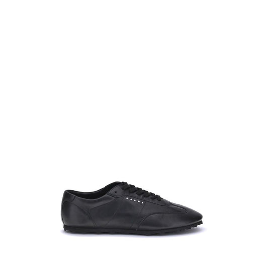 Marni Black Calf Leather Bos Taurus Athletic Sneakers Marni