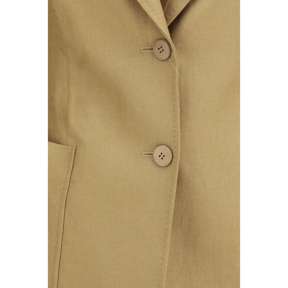 Max Mara Beige Linen Jacket
