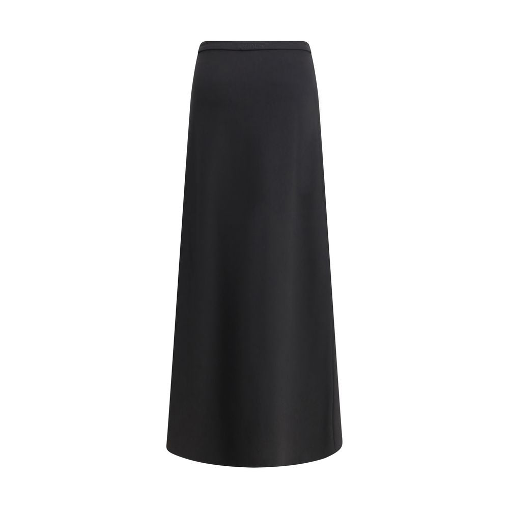Max Mara Black Viscose Long Skirt