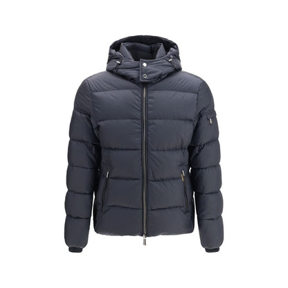 MooRER Blue Polyamide Full-Length Jacket