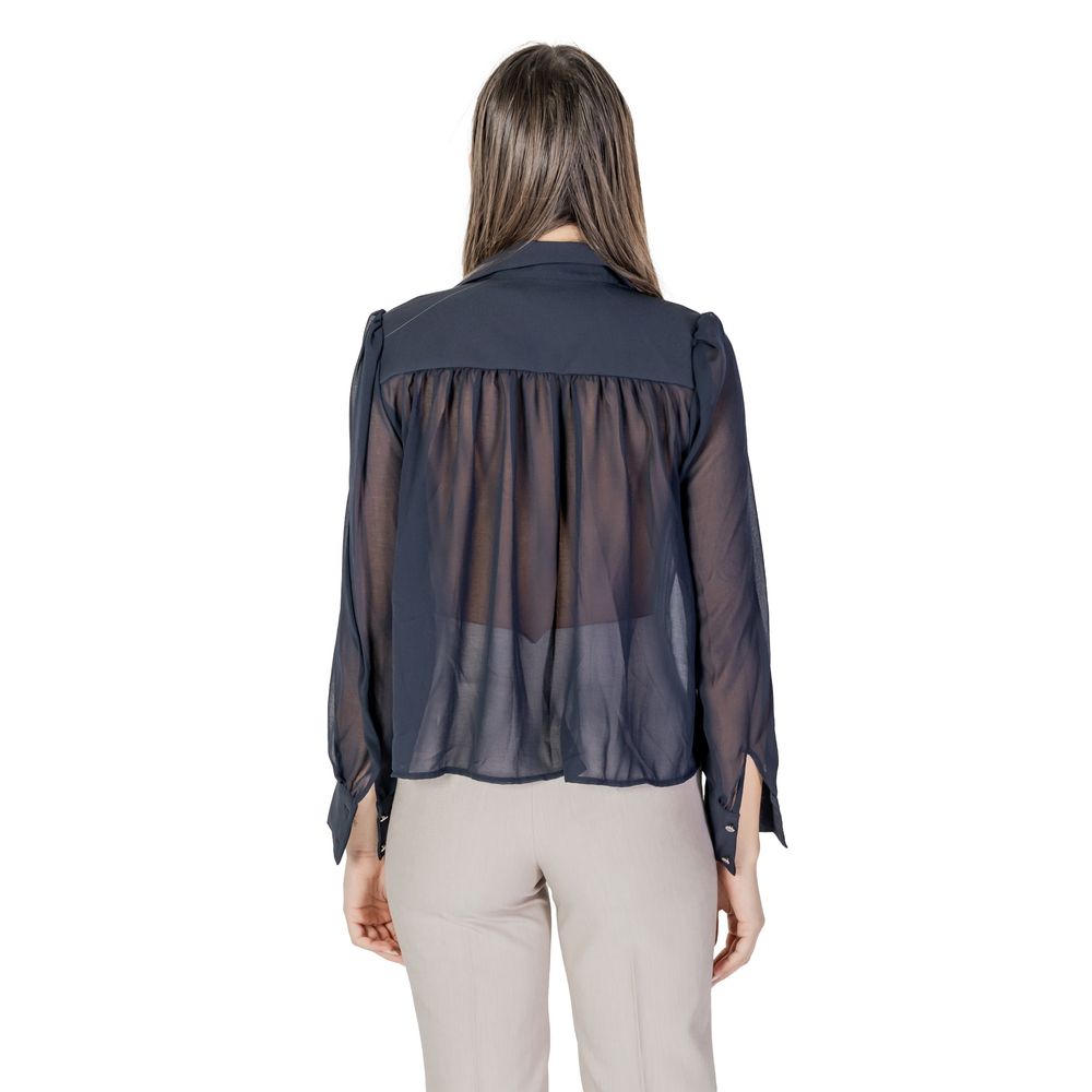 Morgan De Toi Blue Polyester Blouse