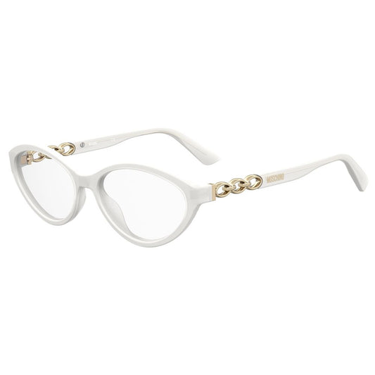 Moschino White Acetate Glasses (Frames) Moschino