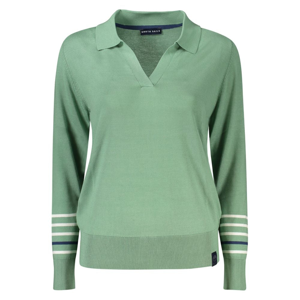North Sails Green Cotton Women Sweater