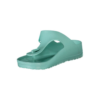 Norway 1963 Blue Plastic Women Sandal featuring an adjustable buckle and eye-catching design, perfect for summer comfort and style.