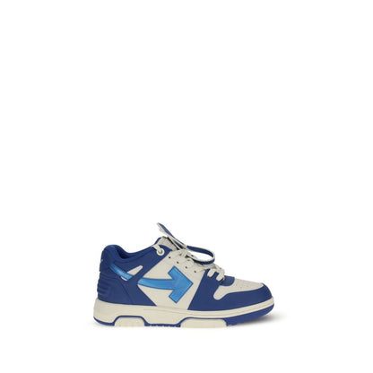 Off-White Blue Calf Leather Bos Taurus Low Top Sneakers