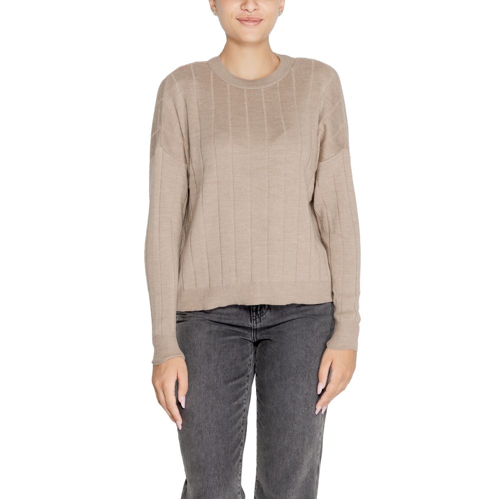 Only Beige Marabou Sweatshirt