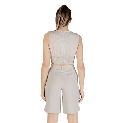 Only Beige Viscose Top