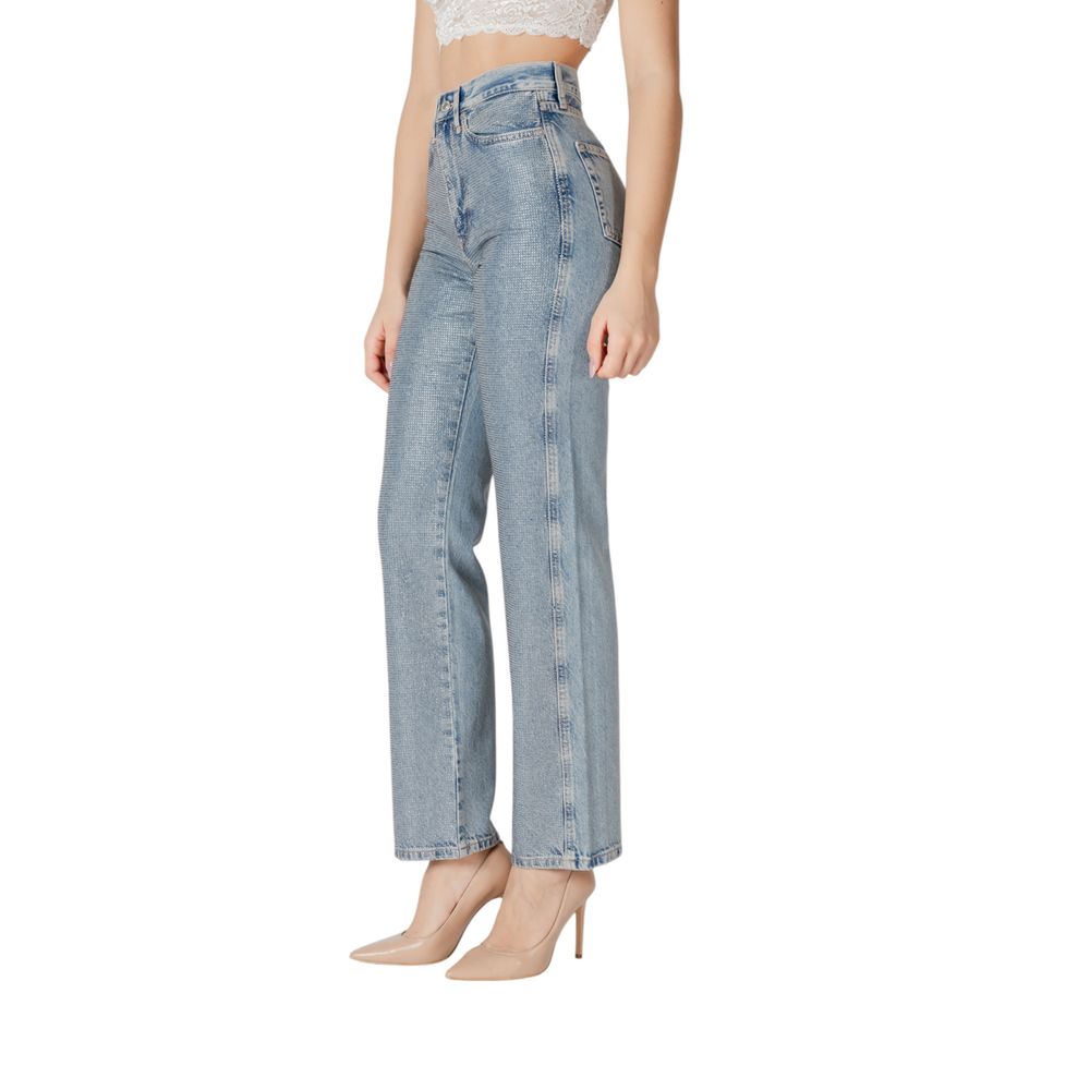 Only Blue Cotton Mom Jeans