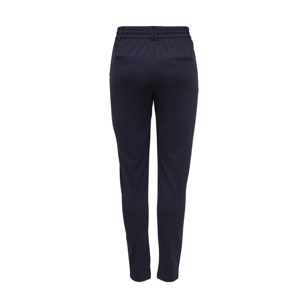 Only Blue Viscose Casual Pants