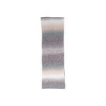 Only Gray Marabou Scarf with gradient striped design, soft and versatile accessory, 58% acrylic, perfect for any season.