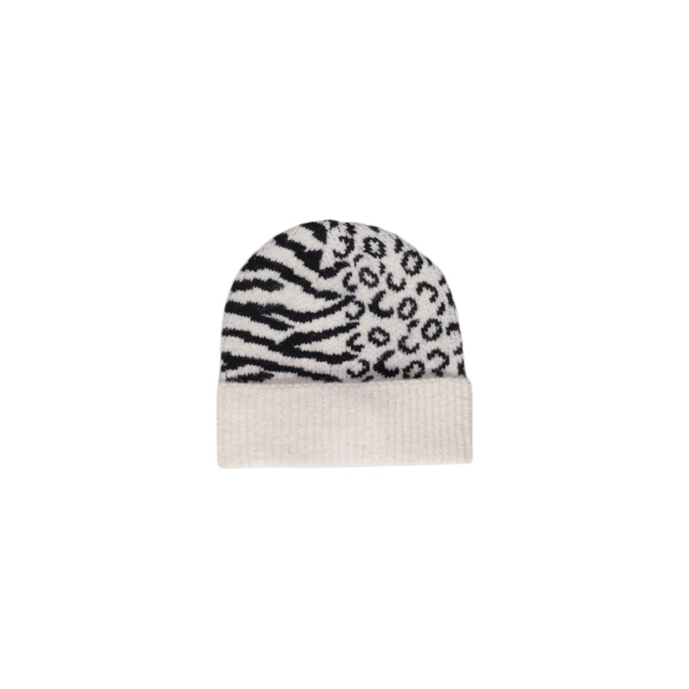 Only White Marabou Caps Baseball Hat, animal print beanie, acrylic-polyester blend