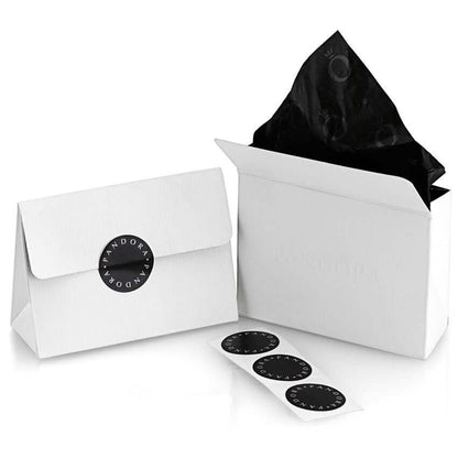 Luxury packaging for PANDORA JEWELRY Mod. 794060C01 with branded stickers and elegant gift bag.