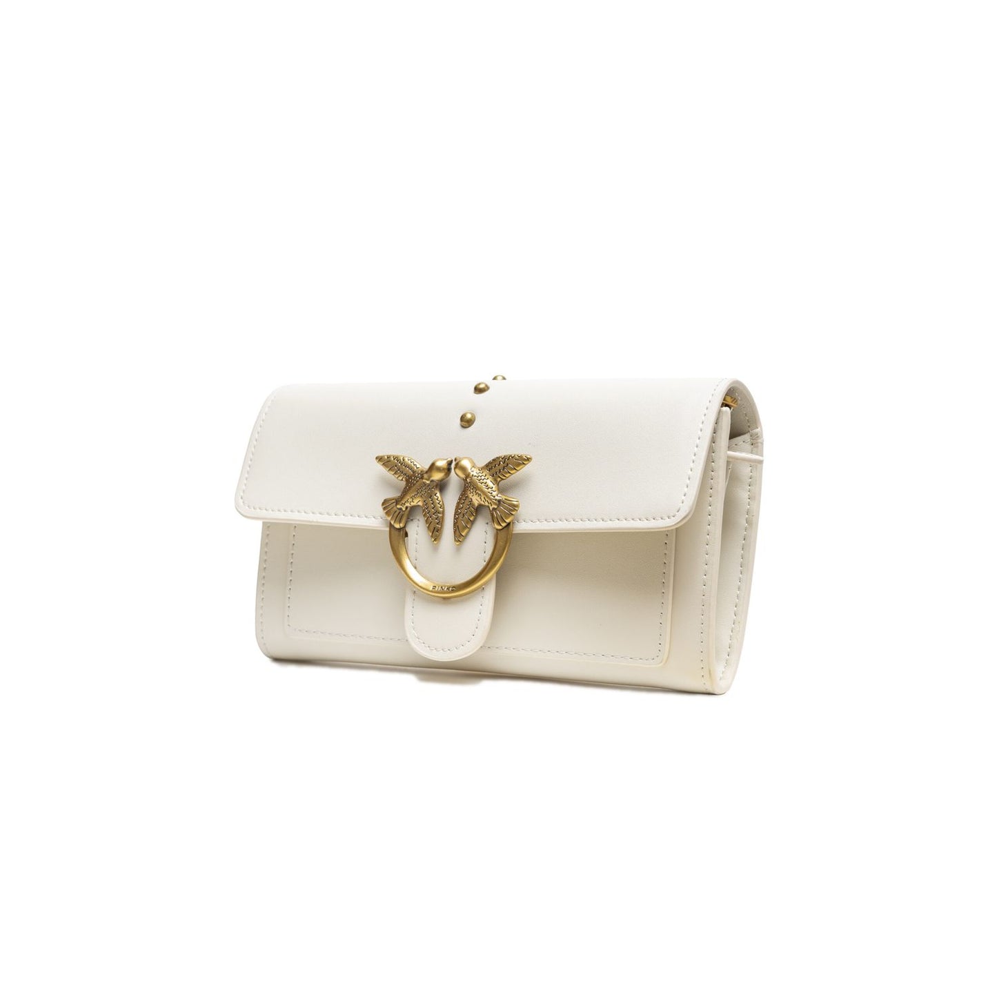 PINKO White Leather One Simply Love Mini Bag PINKO