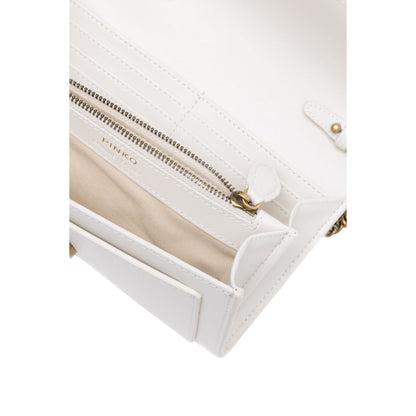 PINKO White Leather One Simply Love Mini Bag PINKO