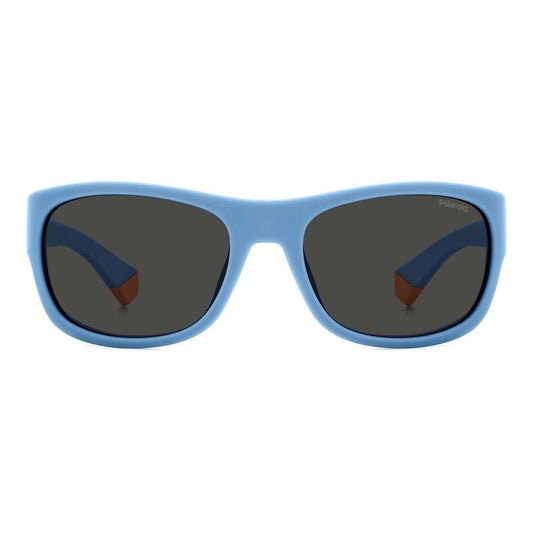 Unisex sunglasses POLAROID MOD. PLD 8064_S in blue frame with dark lenses