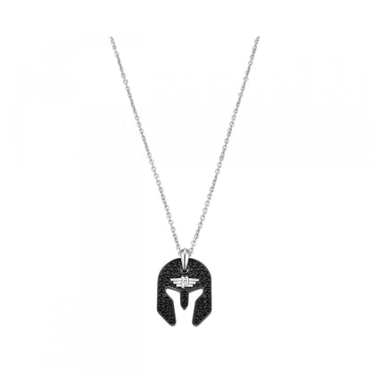 POLICE JEWELS JEWELRY Mod. PEAGN0032001 necklace with black helmet pendant