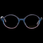 PUCCI MOD. EP5091 50092 lady eyewear in blue and pink frame on black background.