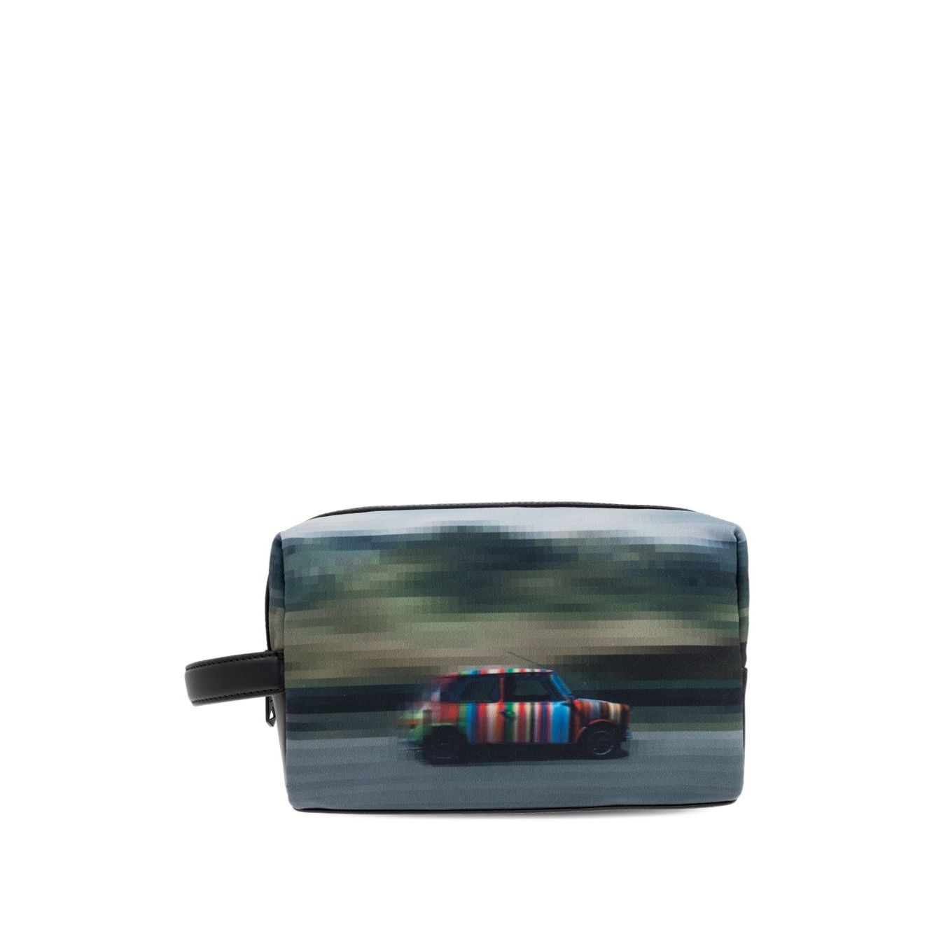 Paul Smith Recycled Polyester 'Pixelated Mini' Washbag