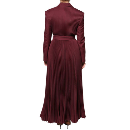 Philosophy Maroon Belted Button Down Dress Philosophy