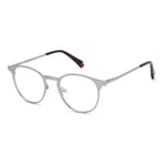 Polaroid Blue Metal Frames for men with Mt Ruthen color, lens size 49mm, bridge 21mm, temple 145mm, elegant metal eyewear design.